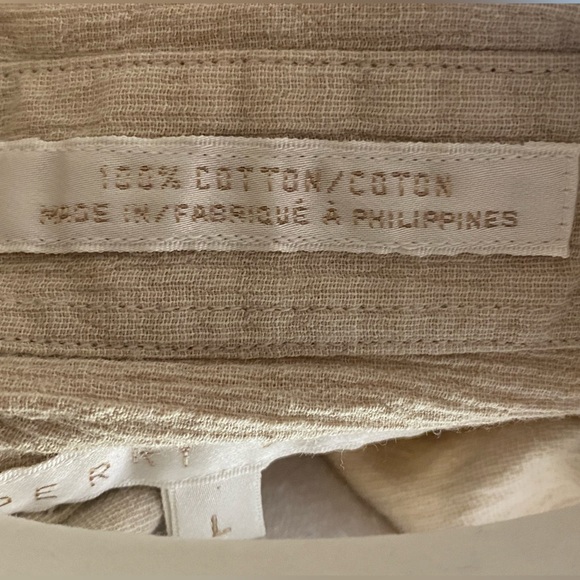 Vintage tan button down top - Picture 6 of 6